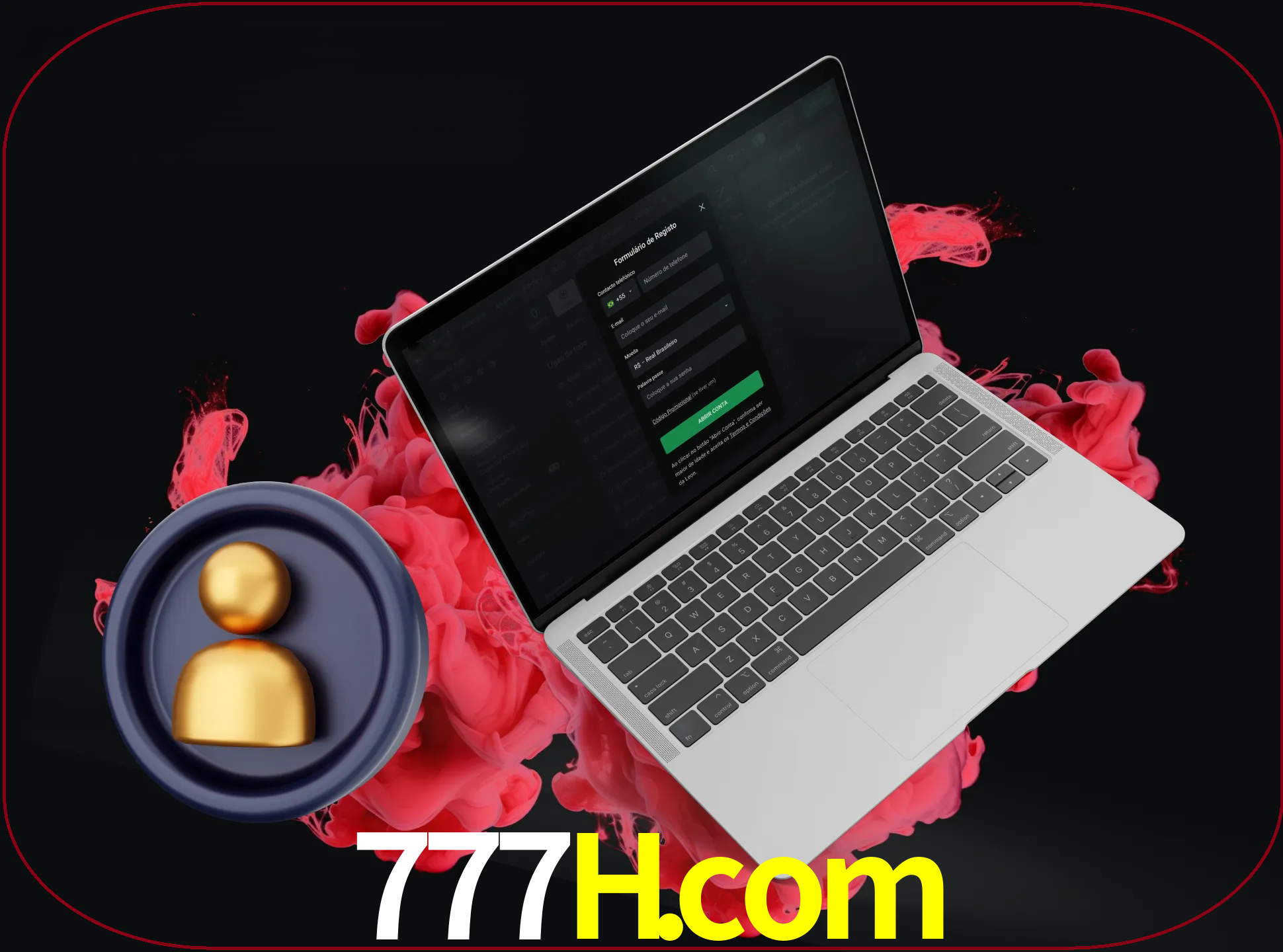 No cabeçalho do site 777h, clique no botão que o levará a um formulário especial onde terá de introduzir as suas informações actuais.