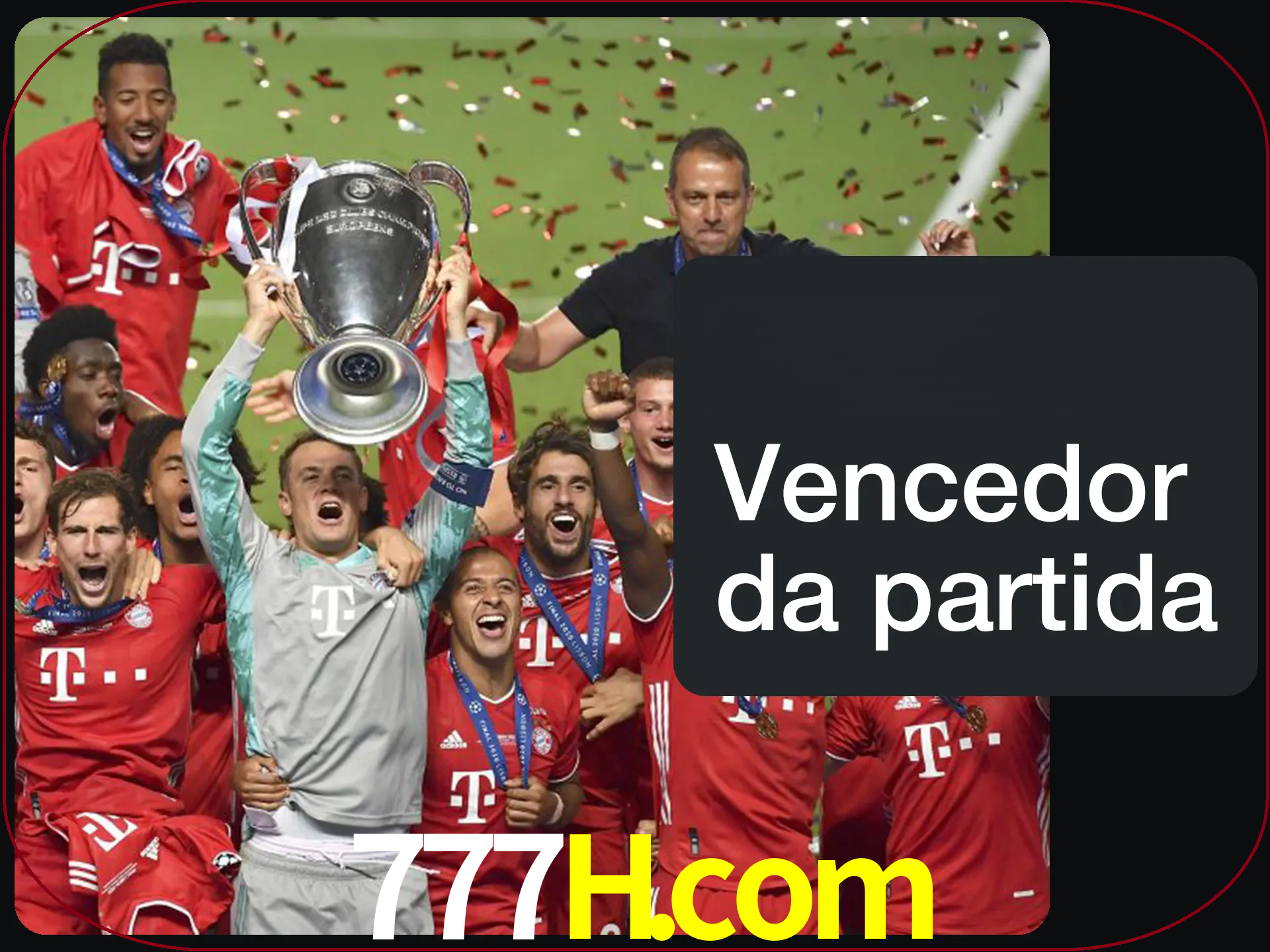 Aposte no vencedor e ganhe uma grande quantia de dinheiro.